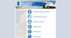 Desktop Screenshot of freighttransport.co.uk
